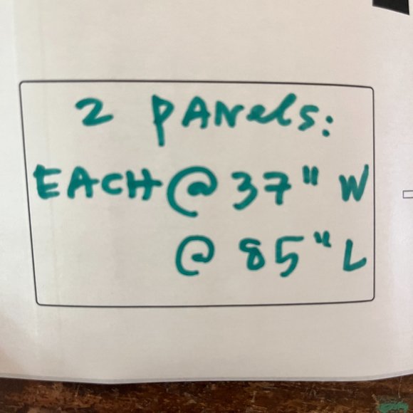 PAIR of Curtain Panels MCM HAND-WOVEN Wool Yellow/Rust/Cream Scandinavia Simple - Picture 16 of 16